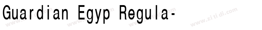 Guardian Egyp Regula字体转换 Guardian Egyp Regula字体转换